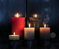 Rustikke Bloklys / Rustic Candles