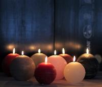 Rustikke Kuglelys / Rustic Ball Candles